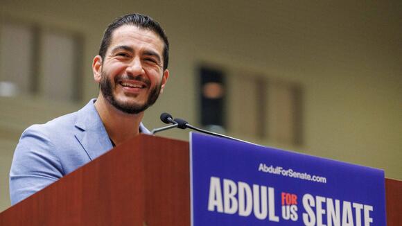 Democrat Abdul El-Sayed and Republican Mike Rogers find rare common ground over Donald Trump's Michigan rally despite their political differences