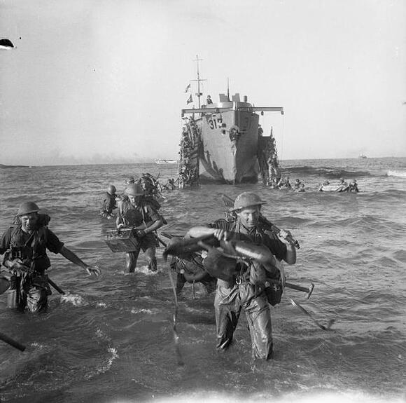 A guided missile attack launched by the Luftwaffe resulted in the ...