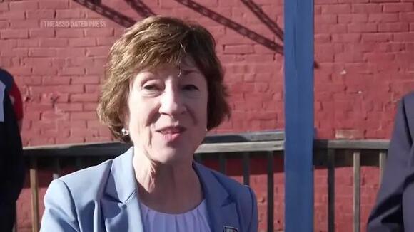 Republican Susan Collins distances herself from Trump's foreign policy while campaigning in Maine