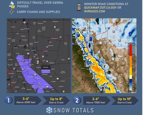 Major snow event forecasted for California later this week; Possibly ...