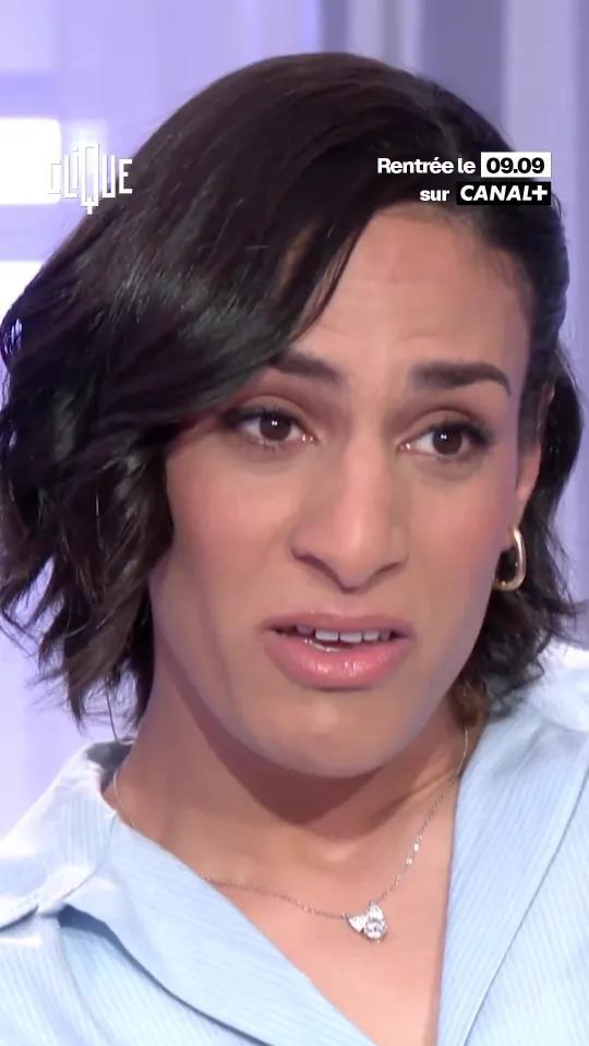 Moment Olympic gender row boxer Imane Khelif breaks down in tears on TV