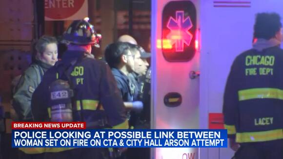 Woman set on fire on CTA Blue Line train; man in custody could be ...