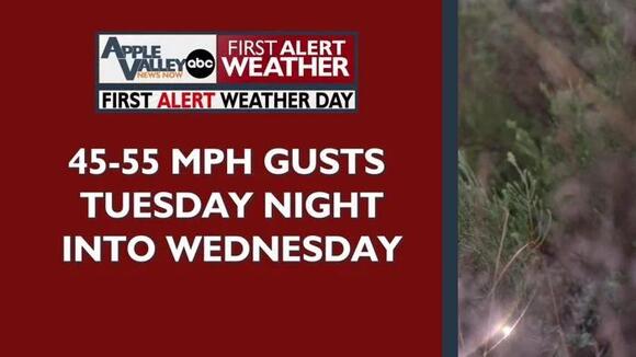 Damaging wind gusts Tuesday night into Wednesday morning, moderate ...