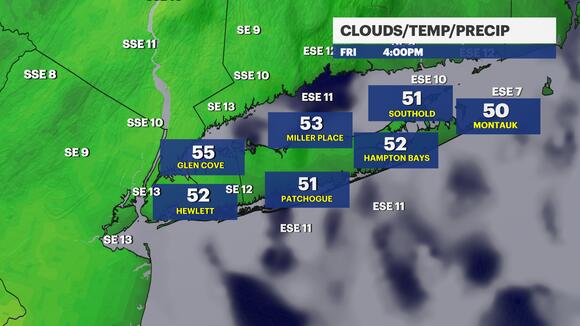 Brightening skies and warmer temperatures heading into the weekend ...
