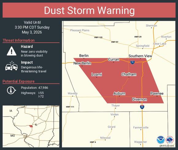 Dust Storm Near Springfieldnull