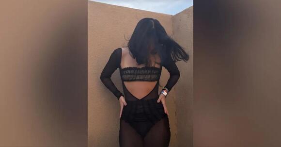 charlie damelio sheer dress Charli D'Amelio rocks sheer dress and combat boots to Coachella 2024