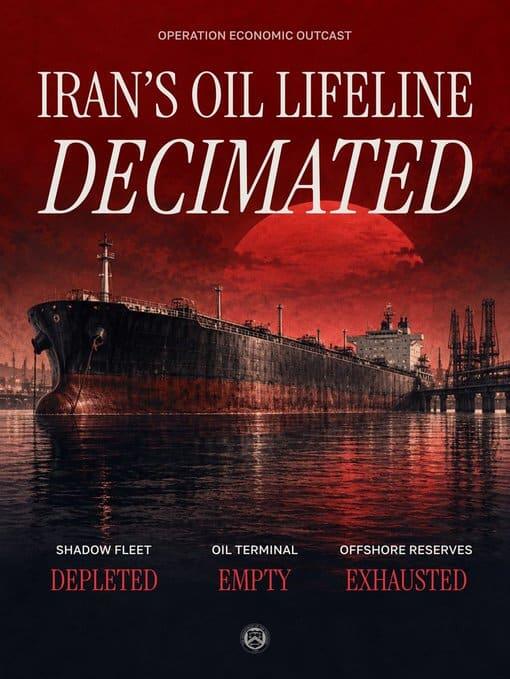 US Department of Treasury Says Operation Economic Outcast Has Decimated Iran