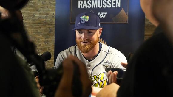 Rays’ Drew Rasmussen shows love to Brewers before World Series