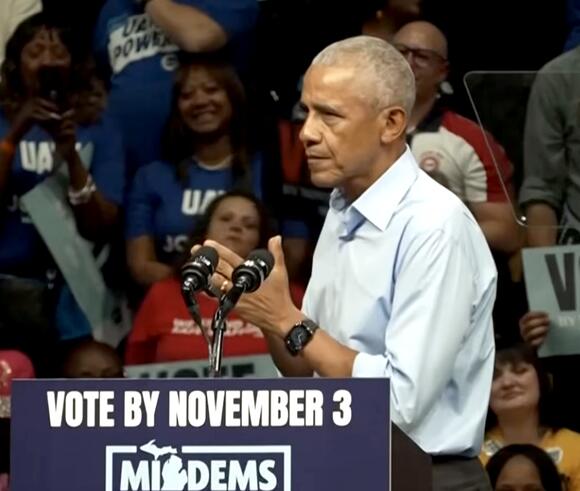 Ex-President Obama in Detroit: ‘You Get to Say Enough Is Enough’