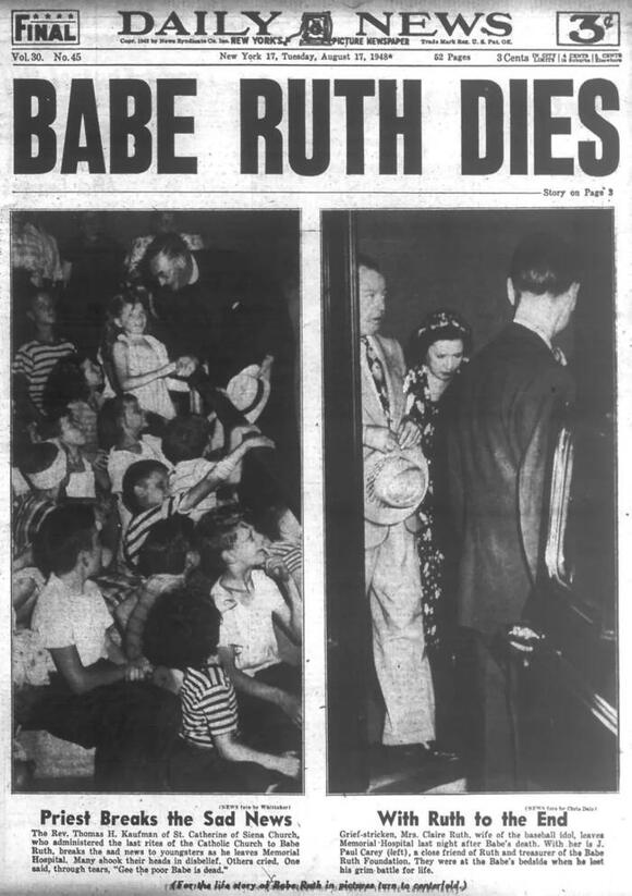 The Sad Story Behind The Death Of Babe Ruth, The Baseball Legend Who ...