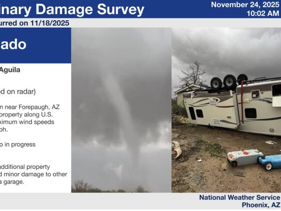 National Weather Service confirms weak tornado touched down near ...