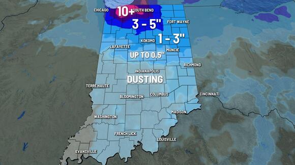Cold front to bring snow and cold temps to Indiana this weekend | Nov ...