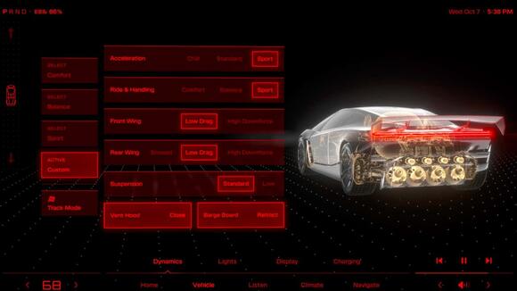 The New Tesla Roadster Has A Slick Retro-Futuristic User Interface ...