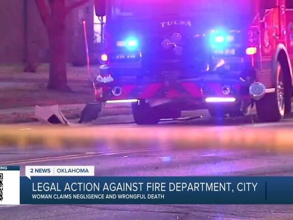 Driver in deadly crash with Tulsa firetruck sues city, TFD - NewsBreak
