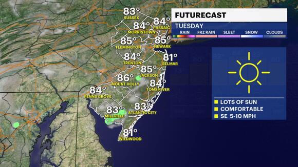 July starts off with sunny and warm weather; tracking some late storms ...