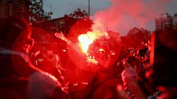 Seen and heard at France protests