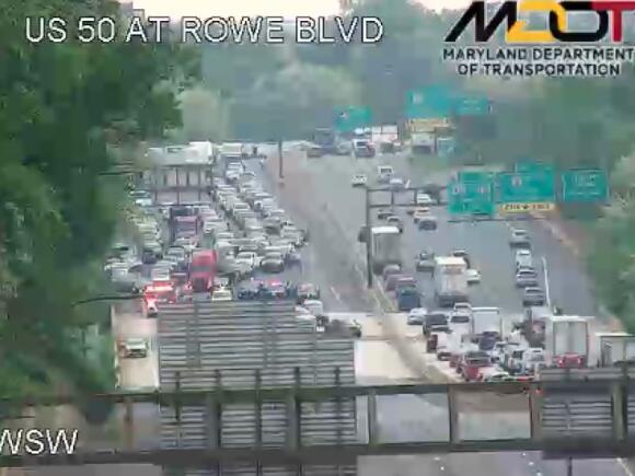 US 50 in Annapolis shut down due to three-vehicle crash, authorities ...
