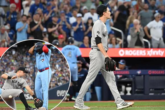 Yankees defense falls apart in ugly series-losing crusher to Blue Jays -  NewsBreak