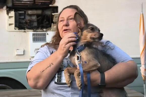 Sleeping Mom and Daughter Saved by Rescue Dog Just ‘30 Seconds’ Before