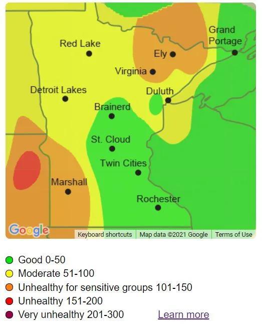 Where to expect wildfire smoke in Minnesota on Monday, Tuesday NewsBreak