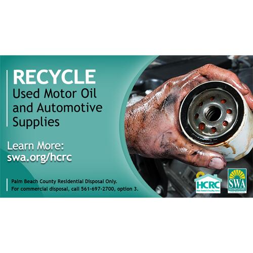 ♻️ Palm Beach County reminds DIY mechanics to recycle used motor fluids ...