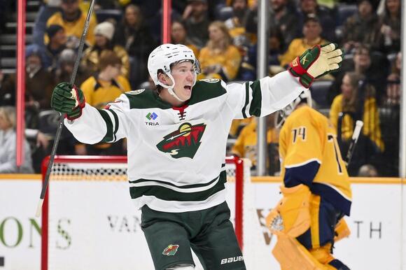 NHL roundup: Matt Boldy posts hat trick in Wild's OT win over Predators ...