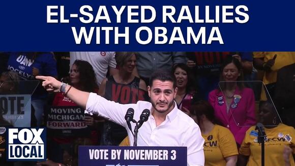 Abdul El-Sayed Rallies with Obama in Detroit
