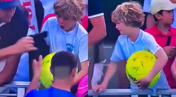 Grown Man Is Getting Blasted By Social Media For Stealing Tennis Star's Cap  From Heartbroken Kid [VIDEO] - NewsBreak