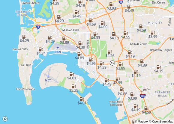 how much is regular gas at costco