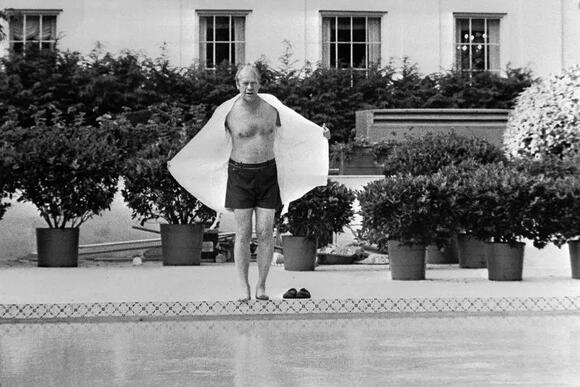 The White House has a rarely seen swimming pool. Here’s where it is ...