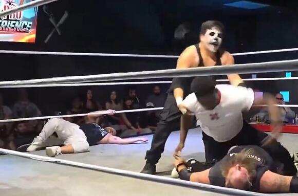 MMA Legend Rampage Jackson's Son, Raja Jackson, Viciously Slams Wrestler & Punches Him 22 Times In The Face, Leaving Him Unconscious And In Serious Condition In The Hospital During Unscripted Act In