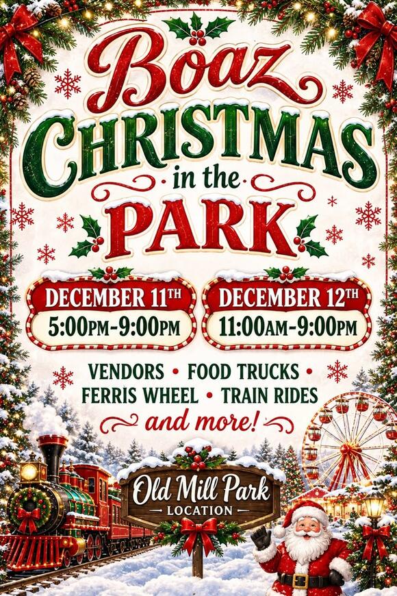 Boaz Christmas Celebration Moves to Old Mill Park - NewsBreak