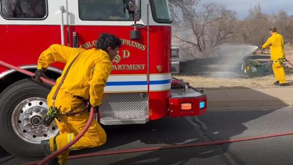 WATCH: CSFD works grass fire near Valley Hi Golf Course - NewsBreak