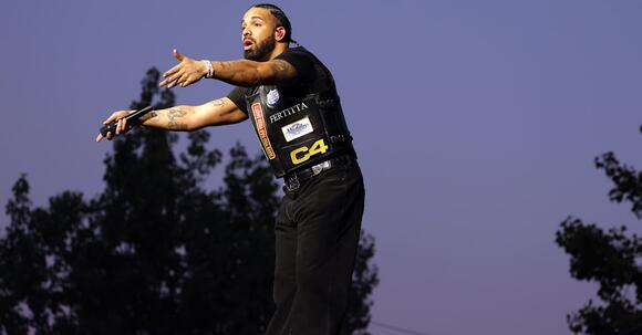 Drake Shows Courtside Support for Toronto Raptors at Season-Opening ...