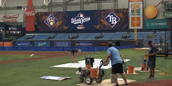 Rays fall in game one of the World Series; 3-2