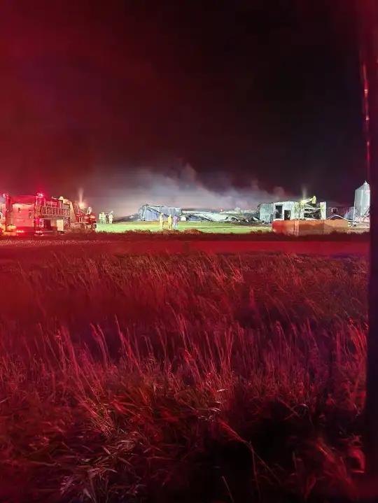More than 2,000 hogs killed in Sibley barn fire - NewsBreak