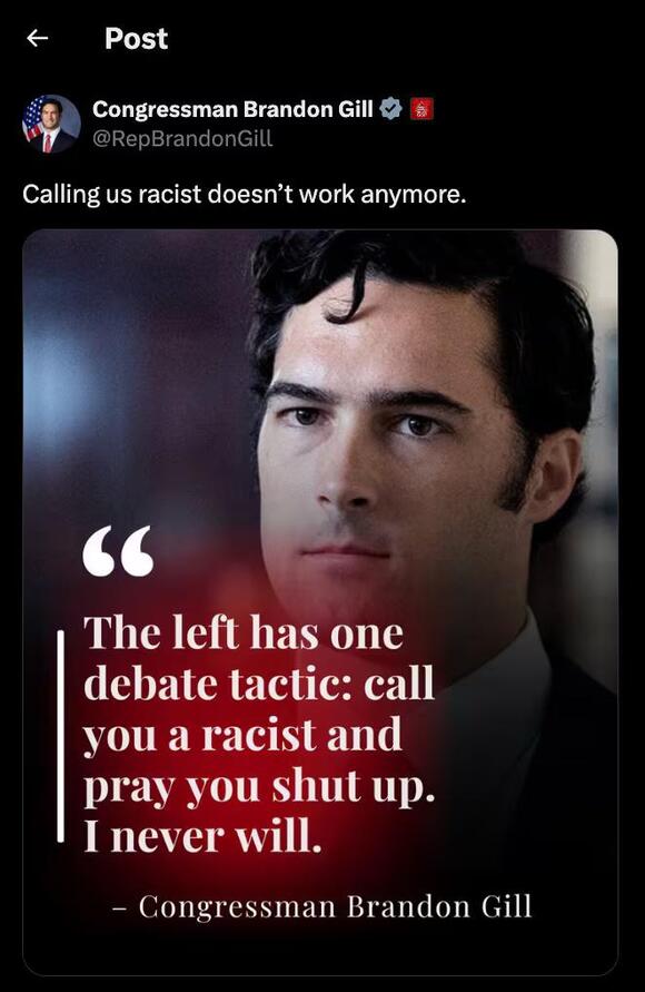 GOP Rep. Brandon Gill Issues Statement Against Claims of Racism - NewsBreak