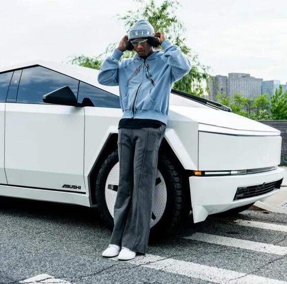 Inside NFL stars custom 100,000plus custom Cybertruck’s which glow in the dark and even have