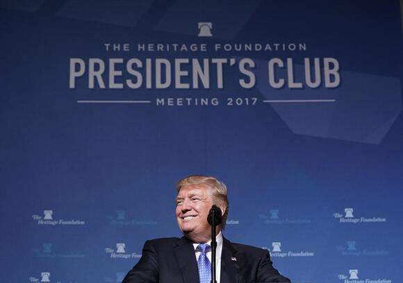 Trump Tries, Fails to Distance Himself From Project 2025