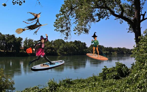 Witches And Warlocks Paddled Spring Lake To Support Blue Dot Community ...