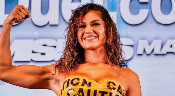 Former UFC Fighter Pearl Gonzalez Wore Nothing But Caution Tape During Weigh -Ins [VIDEOS] - NewsBreak