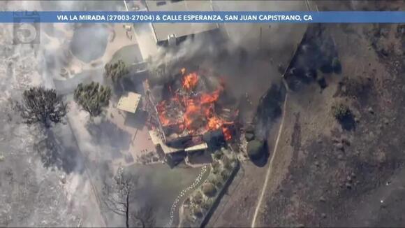 570-acre Norte Fire burns homes in San Clemente, San Juan Capistrano ...