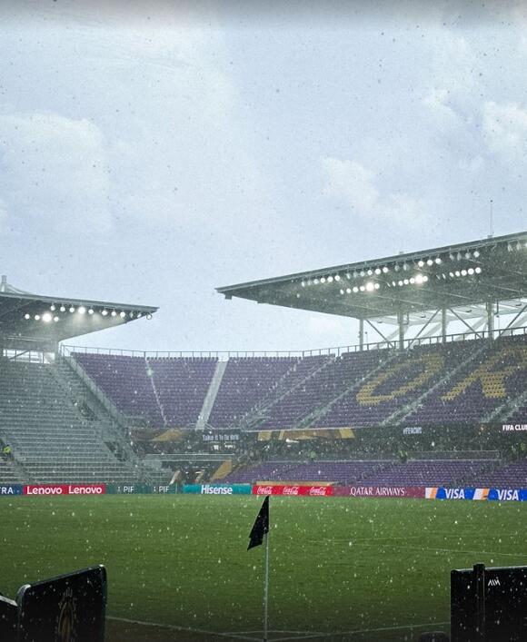 Club World Cup clash suspended for nearly TWO HOURS as ‘fans hide in ...