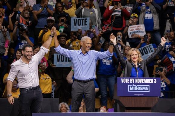 Obama blasts Trump's ‘chaos and cruelty’ while campaigning for Democrats