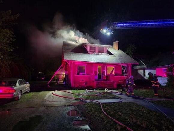 Firefighters in Kansas respond to house fire caused by lightning strike ...
