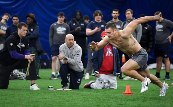 Former UMaine football players test skills in front of NFL scouts ...