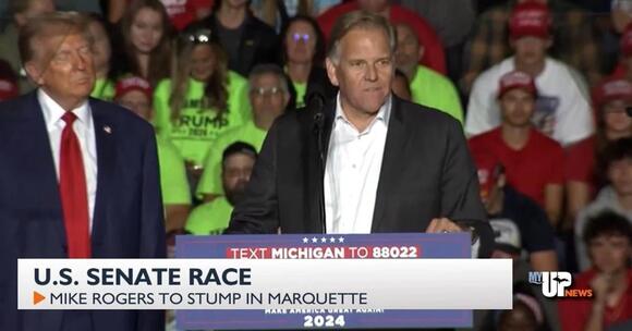 GOP Senate nominee Mike Rogers brings campaign bus tour to the U.P.