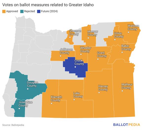 15th county to vote on seceding from Oregon