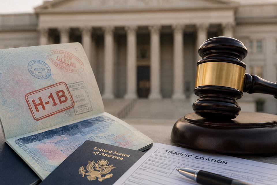 H-1B Visa Revoked Over Unpaid $600 Traffic Fine