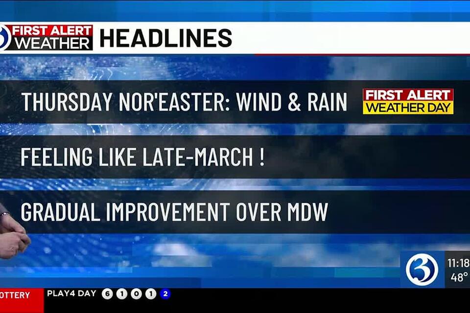 WEATHER: First Alert Weather Day inbound for tomorrow with heavy wind ...
